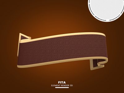 Elemento 3D Fita Para Composição PSD