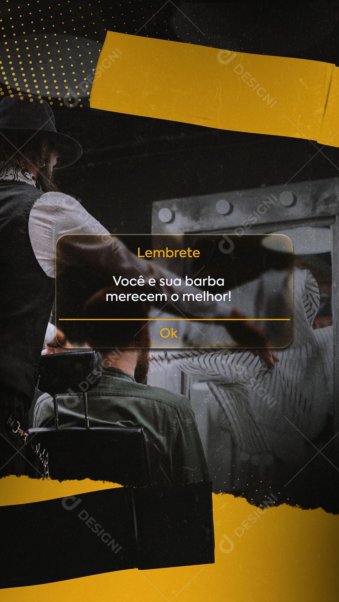 Social Media Você e sua barba merecem o melhor Barbearia PSD Editável