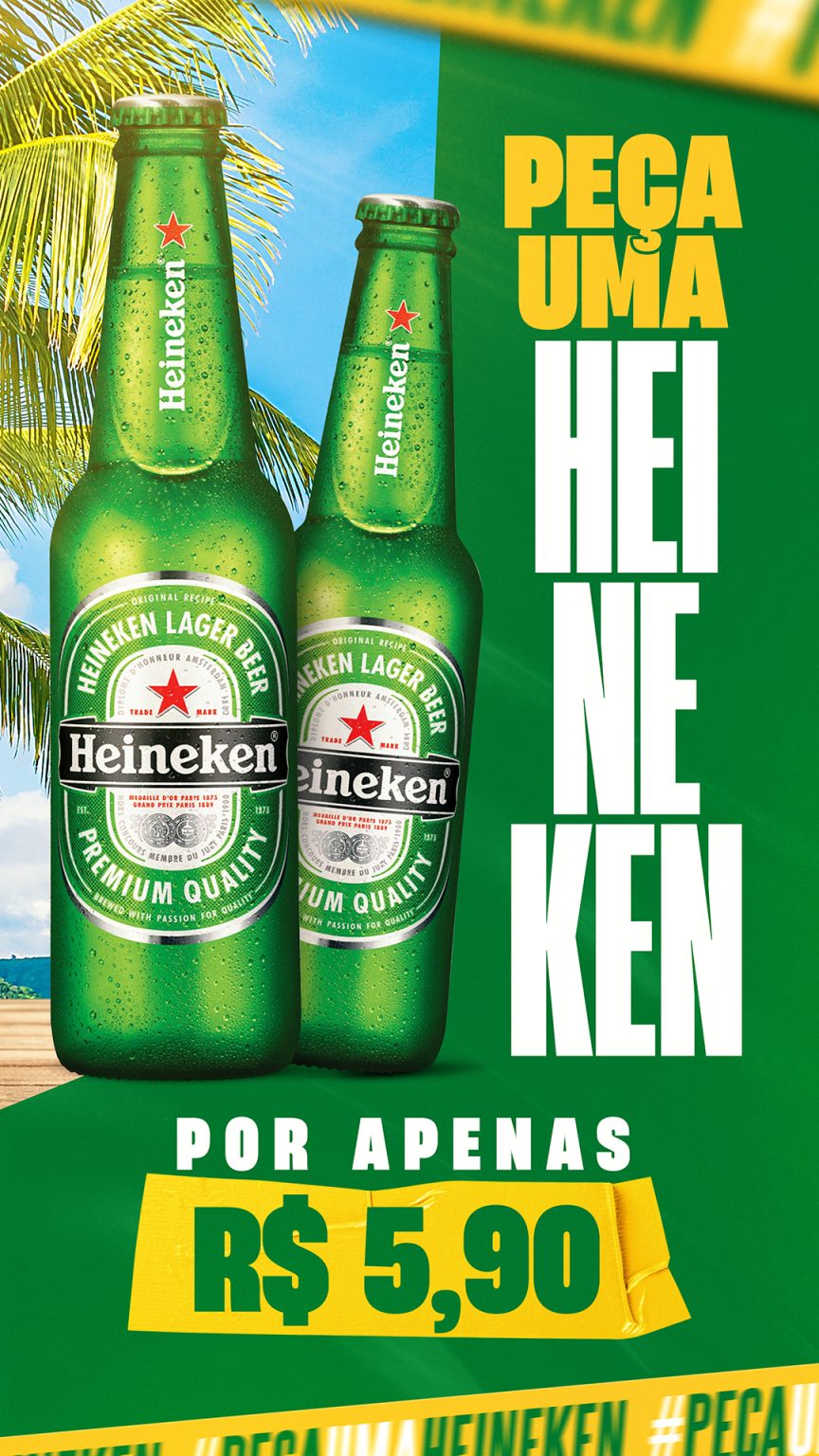 Peça Heineken Cervejas Social Media PSD Editável