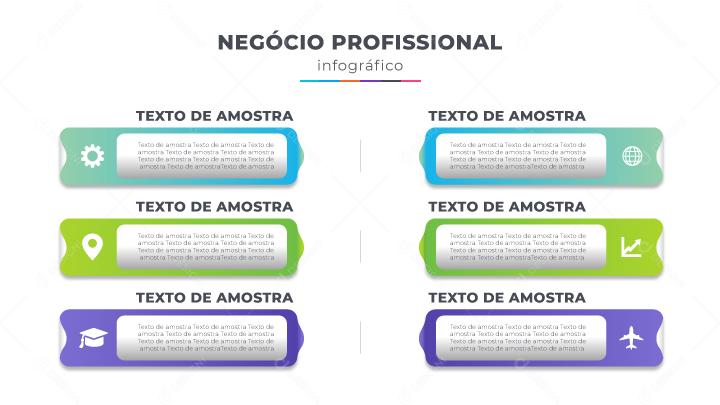 Banner Negócios Profissionais Infográficos Texto de Amostra Social Media EPS