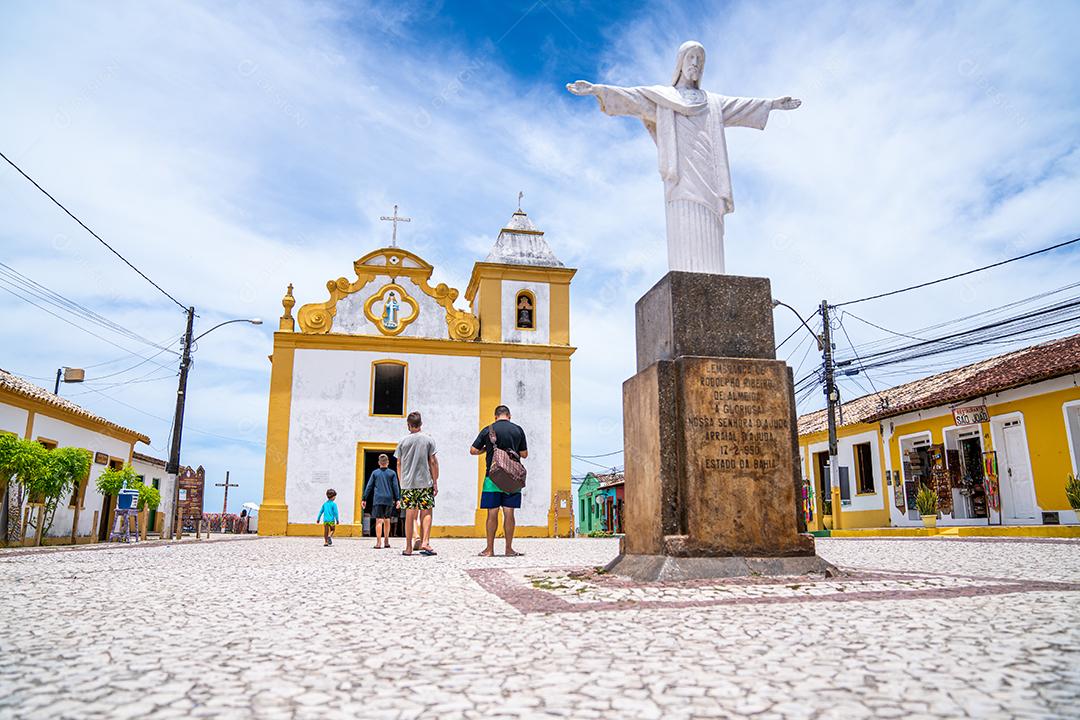Arraial DAjuda - Bahia - Brasil - Circa Janeiro 2021: igreja