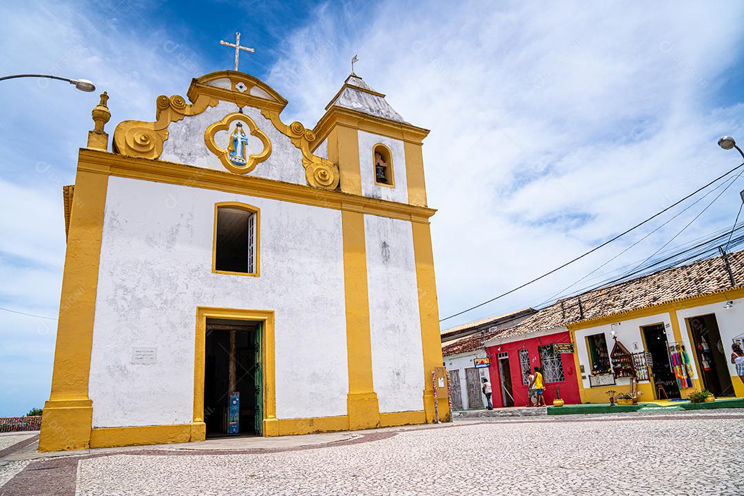 Arraial DAjuda - Bahia - Brasil - Circa Janeiro 2021: igreja