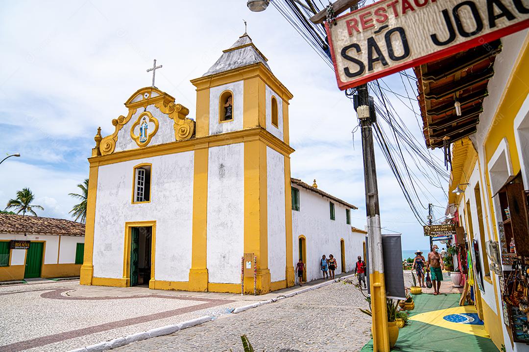 Arraial DAjuda - Bahia - Brasil - Circa Janeiro 2021: igreja