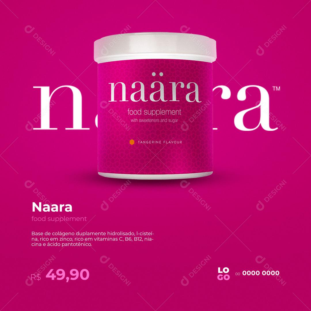 Social Media Produtos Naara PSD Editável