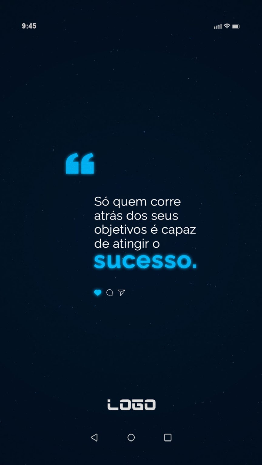 Story Frase Motivacional Sucesso Social Media PSD Editável