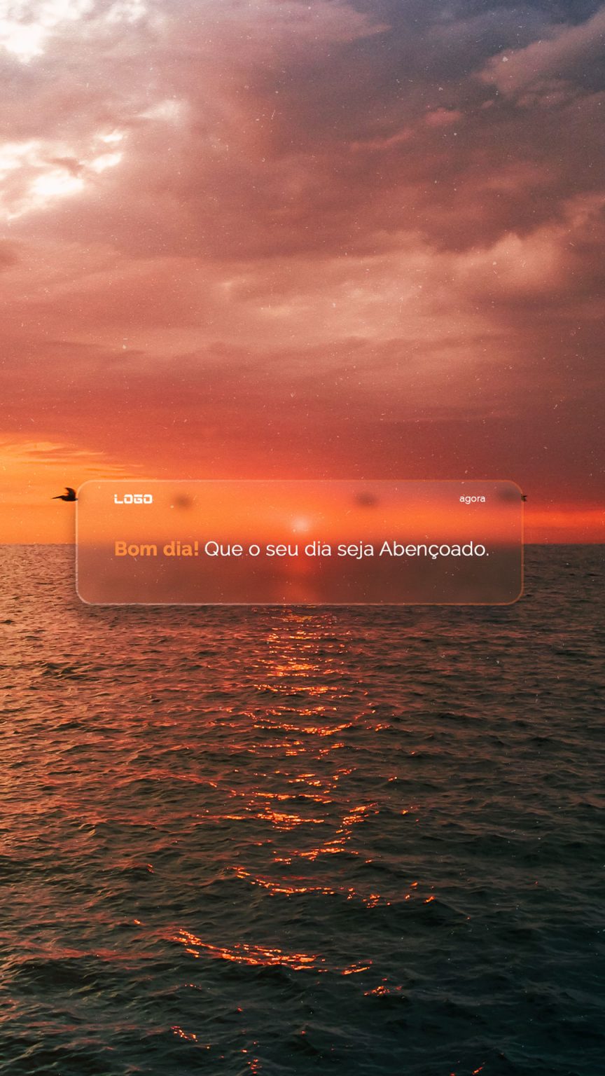 Story Frase Motivacional Bom dia! Que o Seu Dia Seja Abençoado Social Media PSD Editável