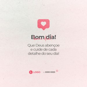 Post Frase Motivacional Bom Dia Social Media PSD Editável