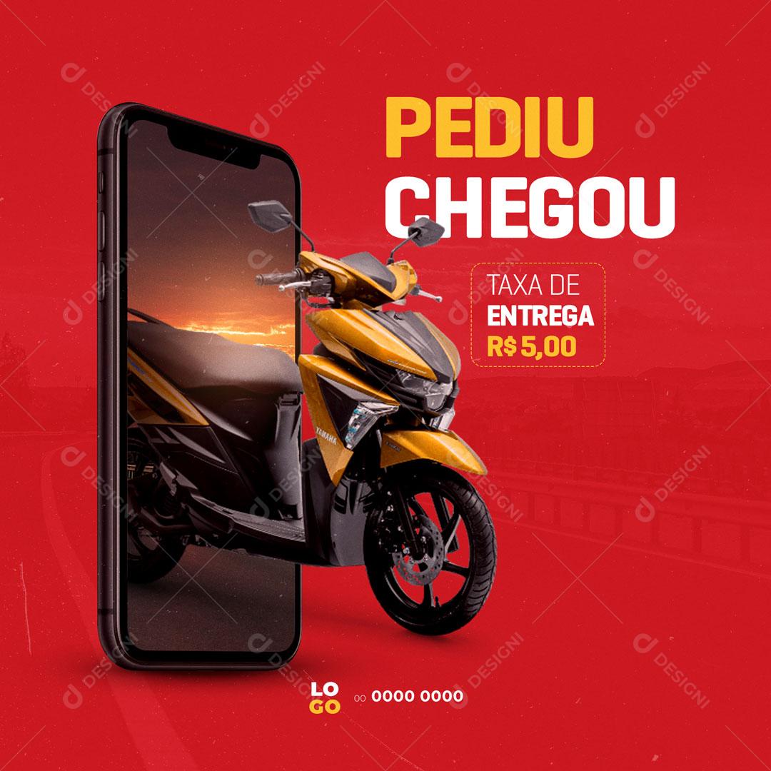 Post Delivery Drinks Beer Ordered Arrived Social Media Editable PSD