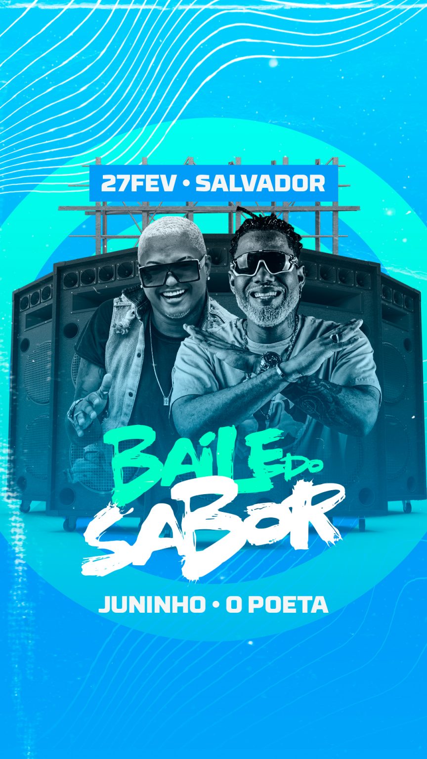 Social Media Baile do Sabor Juninho o Poeta Flyers PSD Editável