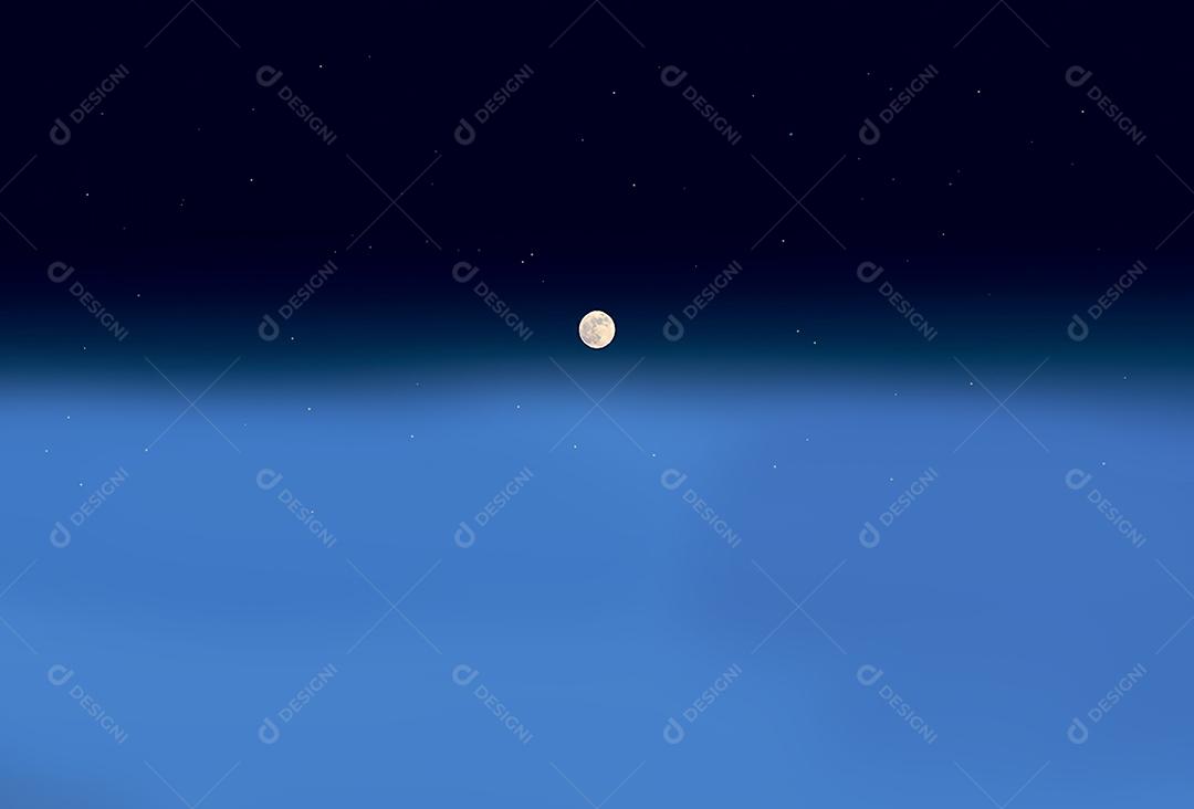 Lua céu nuvens noite astronomia