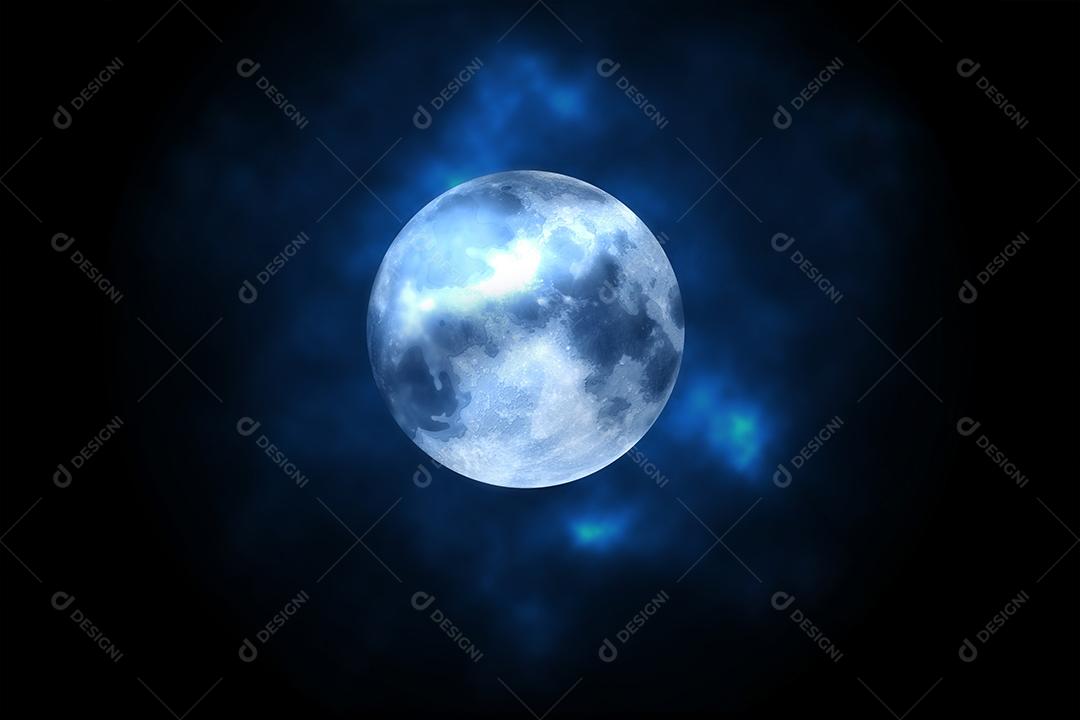 Lua céu nuvens noite astronomia