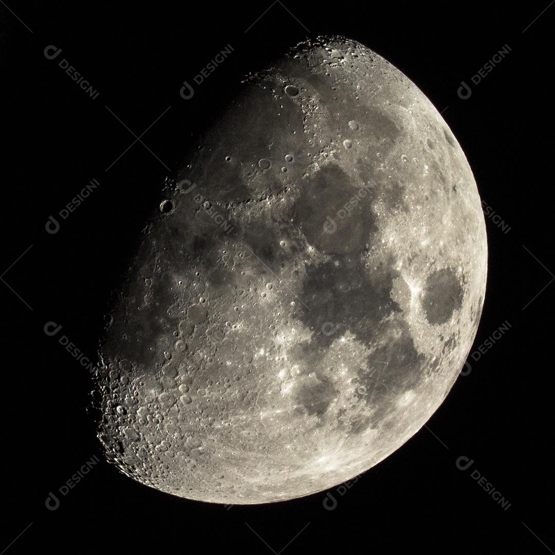 Lua céu nuvens noite astronomia