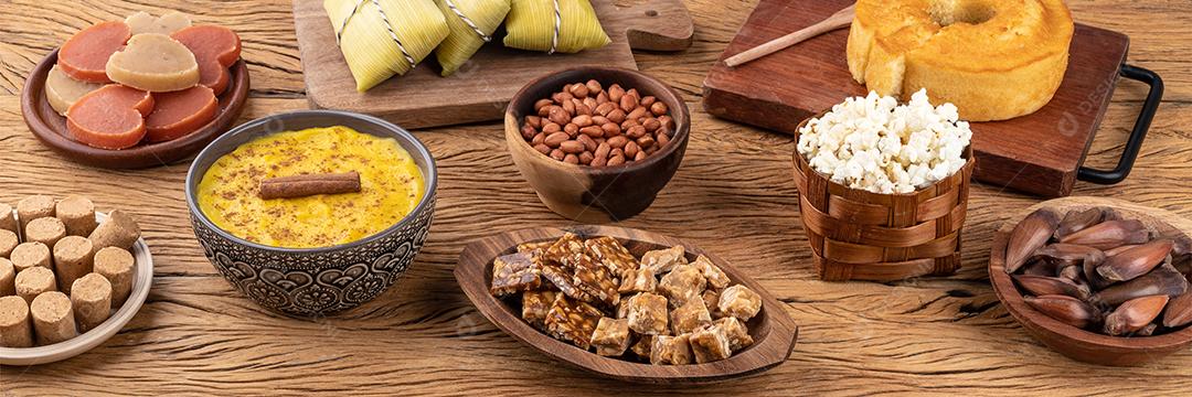 Comida típica do festival brasileiro de junho. Festa junina