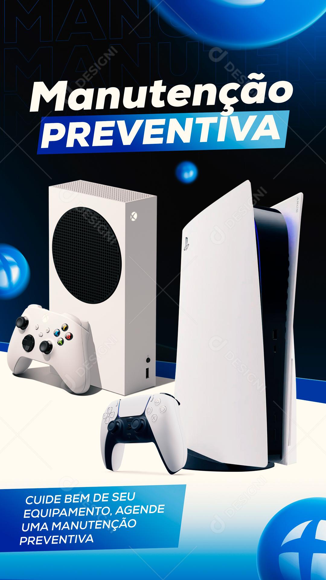 Manutenção Preventiva Cuide Bem De Seu Equipamento Social Media PSD Editável