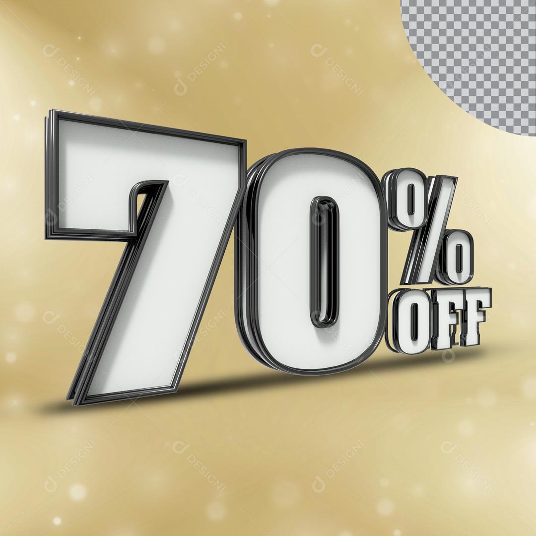 Número 3D Para Composição 70% Off PSD Editável