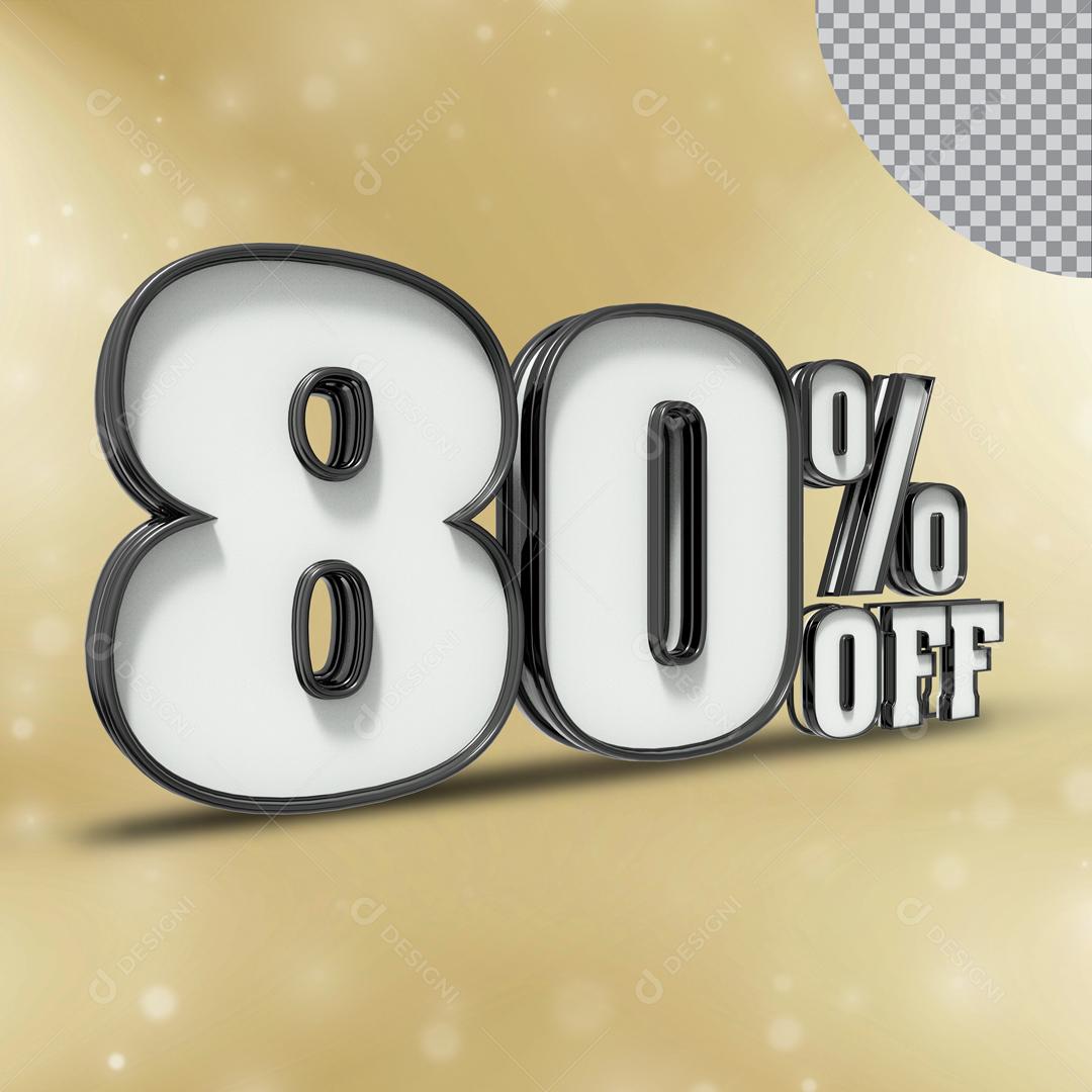 3D Number For Composition 80% Off Editable PSD