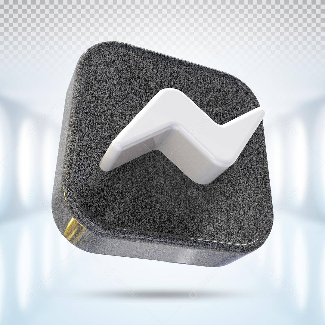 Ícones 3D Para Composição Messenger Redes Sociais PSD Editável