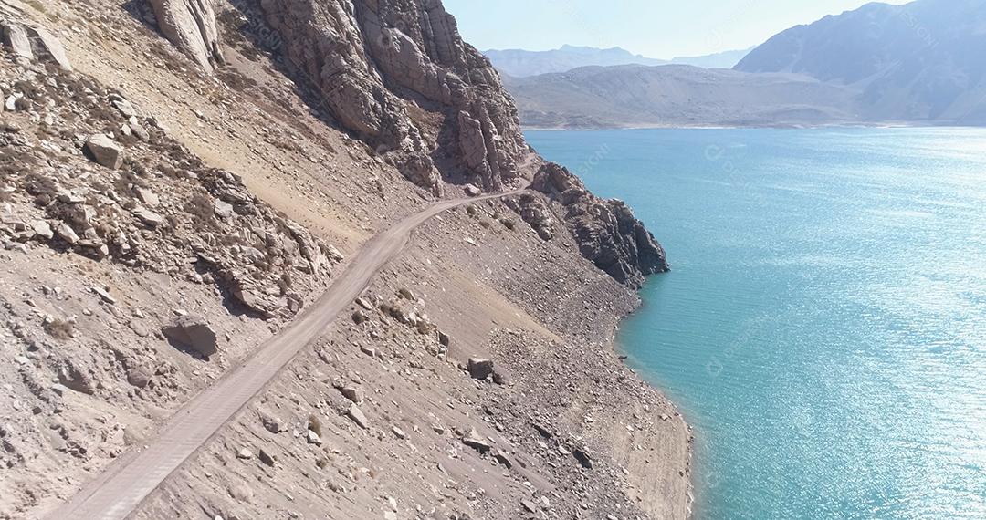Cajon del Maipo Canyon e Embalse El Yeso, Andes, Chile. Sul