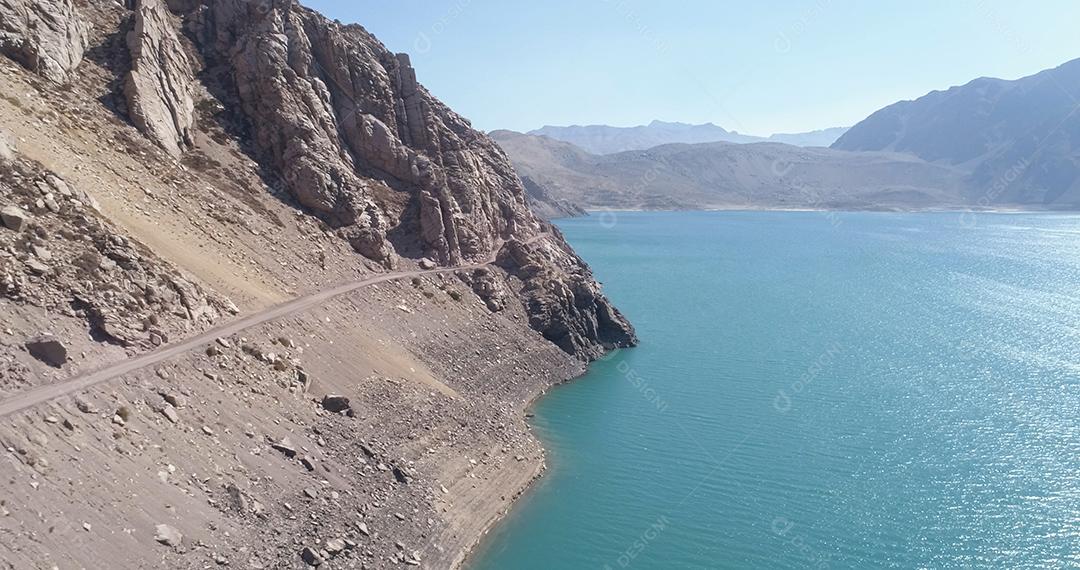 Cajon del Maipo Canyon e Embalse El Yeso, Andes, Chile. Sul