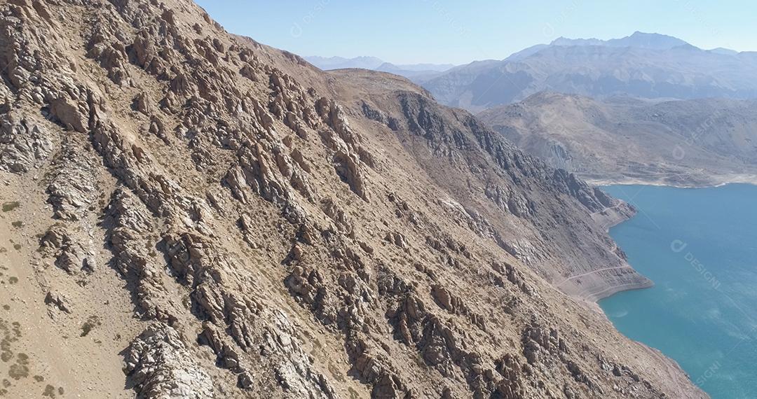 Cajon del Maipo Canyon e Embalse El Yeso, Andes, Chile. Sul