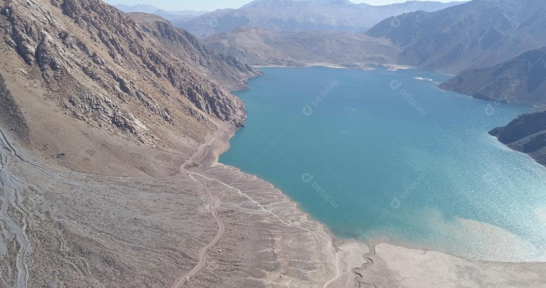 Cajon del Maipo Canyon e Embalse El Yeso, Andes, Chile. Sul