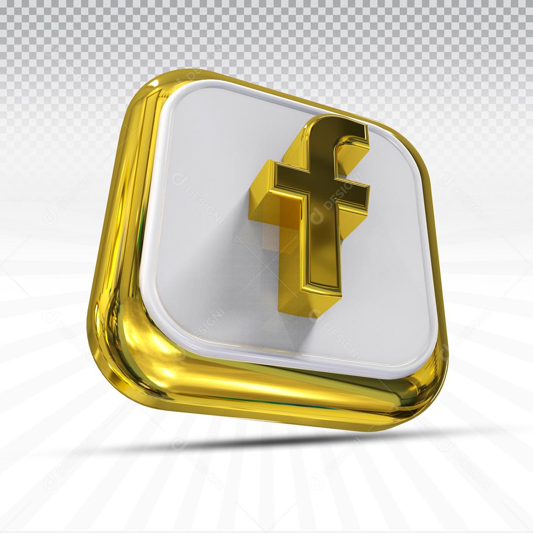 Ícones 3D Para Composição Facebook Redes Sociais PSD Editável