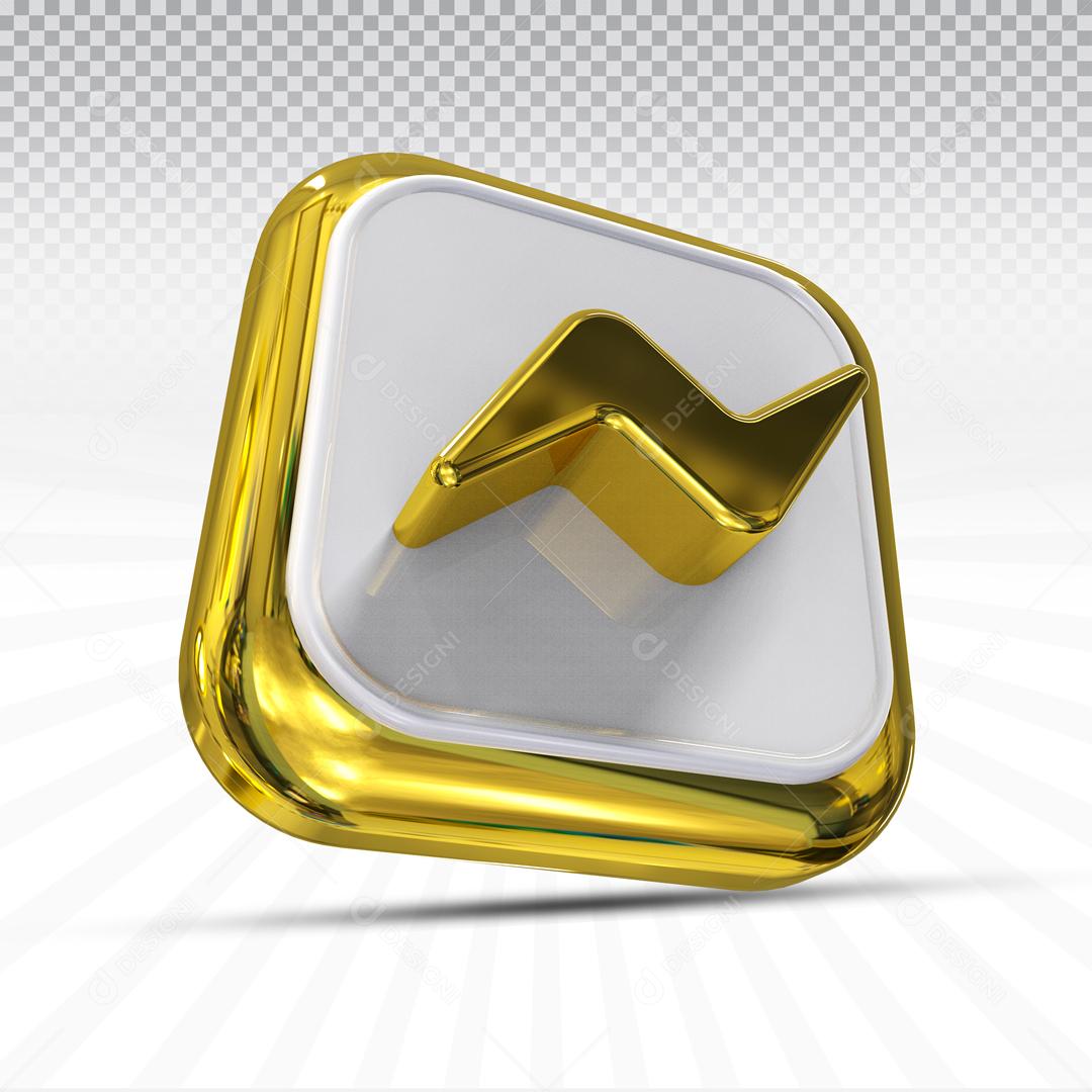 Ícones 3D Para Composição Youtube Redes Sociais PSD Editável