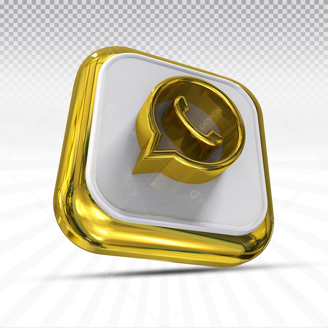 3D Icons For Composition WhatsApp Social Media Editable PSD