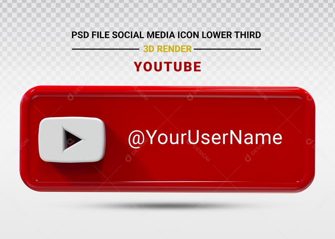 Elemento 3D Para Composição Placa Pinterest PSD Editável