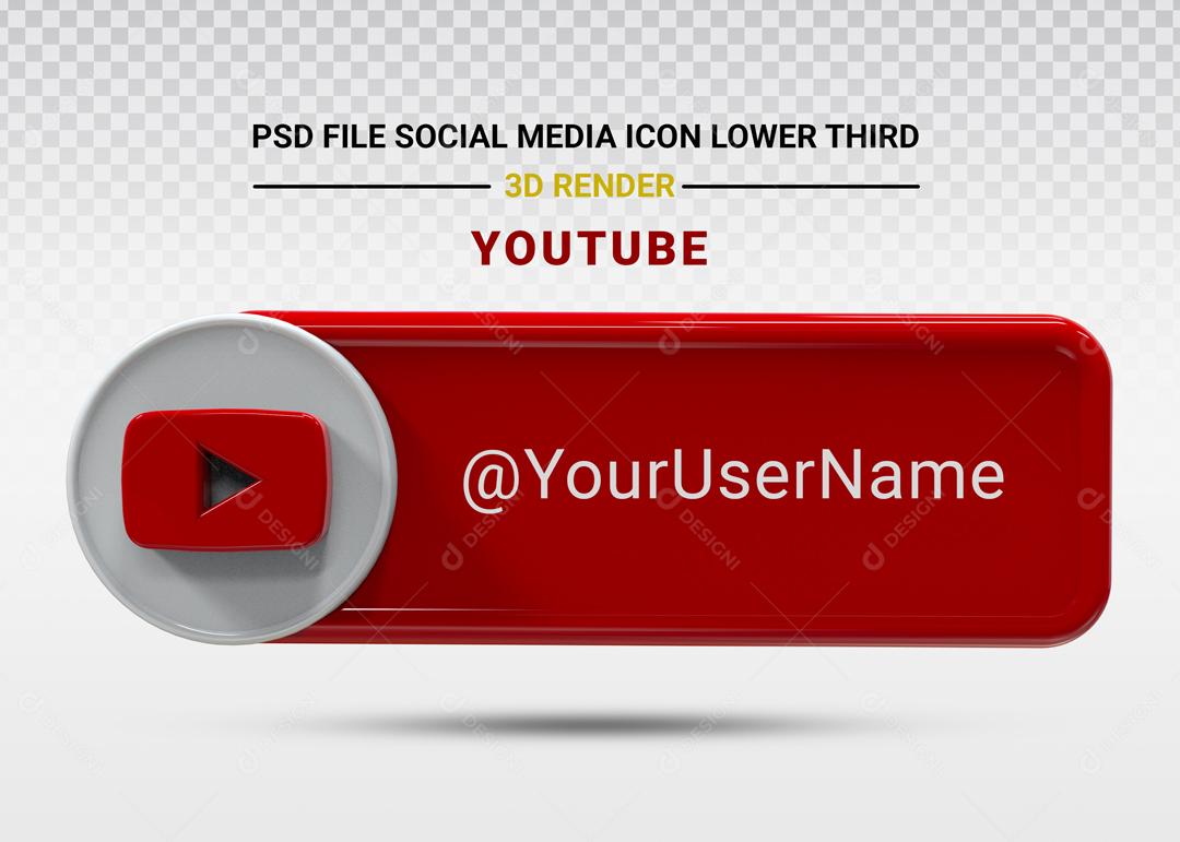 Elemento 3D Para Composição Placa Pinterest PSD Editável