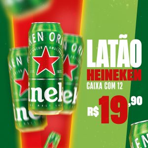 Social Media Latão Heineken Caixa Com 12 Cerveja PSD Editável