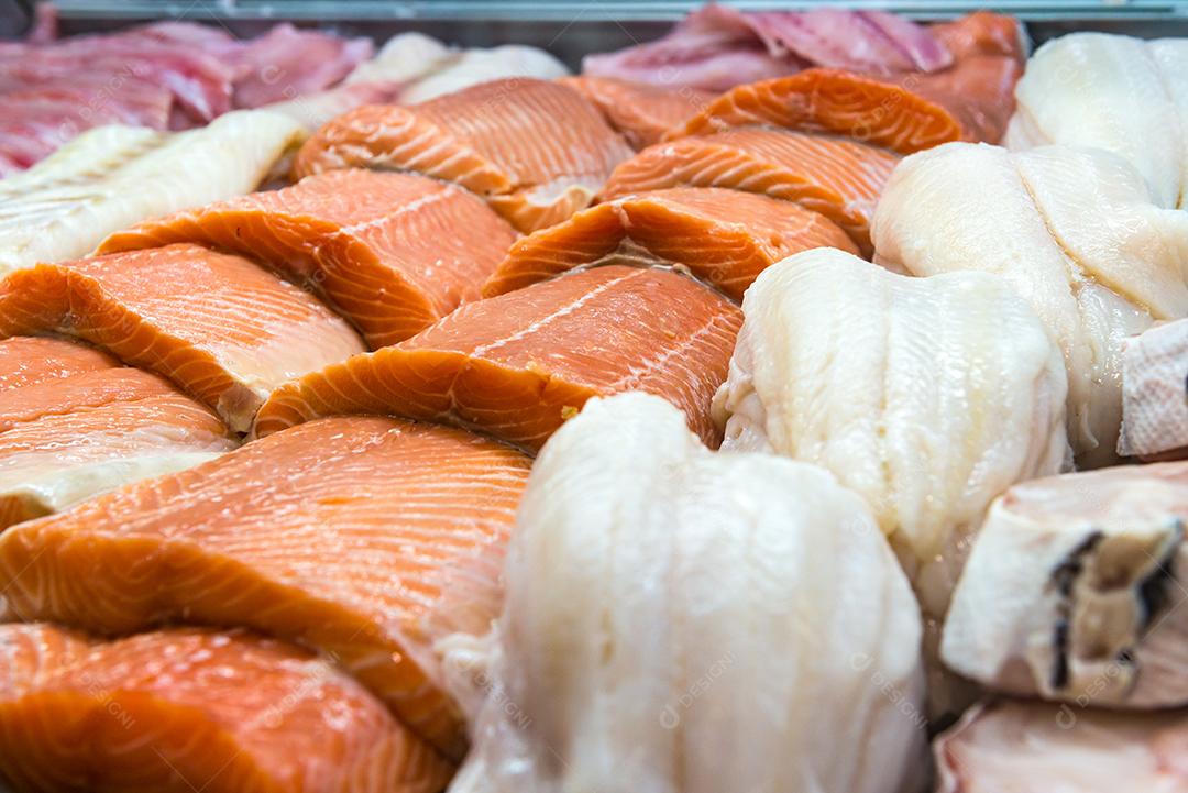 Comida peixes frescos pescarias mar