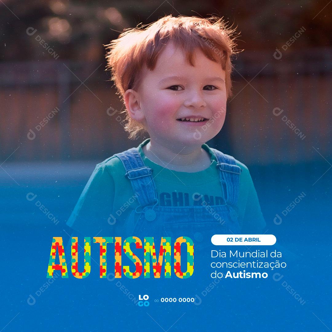 Dia Mundial Da Conscientização Do Autismo Social Media PSD Editável