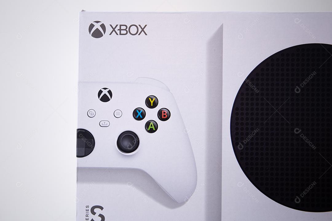 São Paulo, Brazil - 03, 2022: New Xbox Series S video game console.
