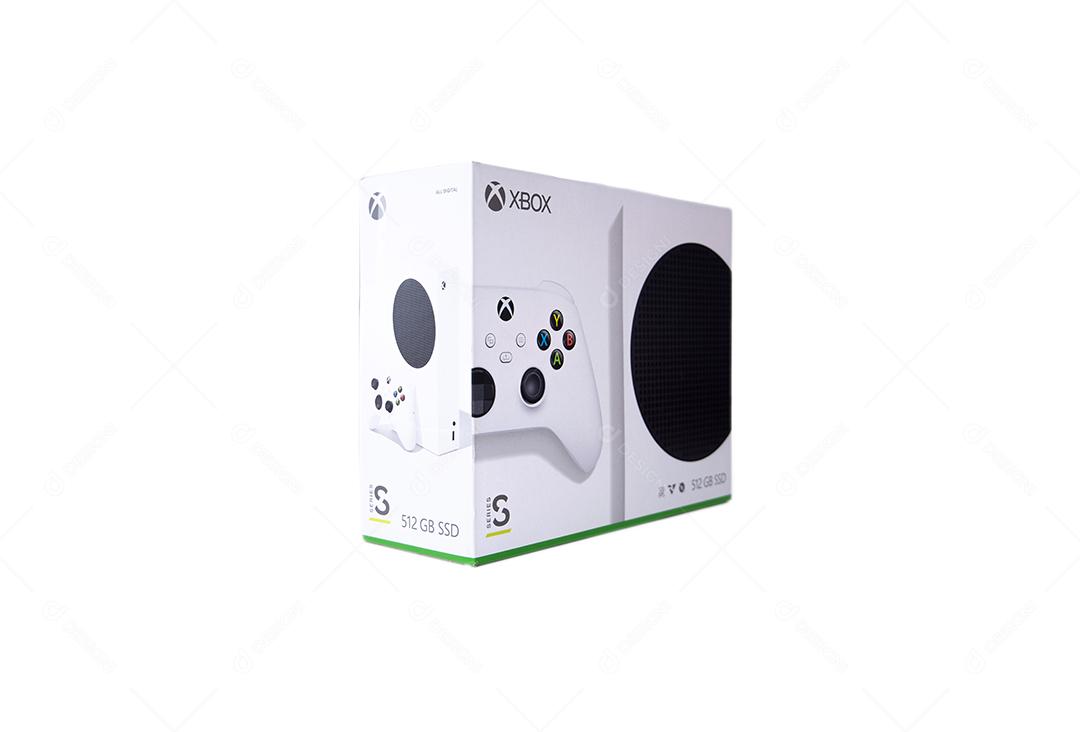 São Paulo, Brasil - 03, 2022: Novo console de videogame Xbox Series S.