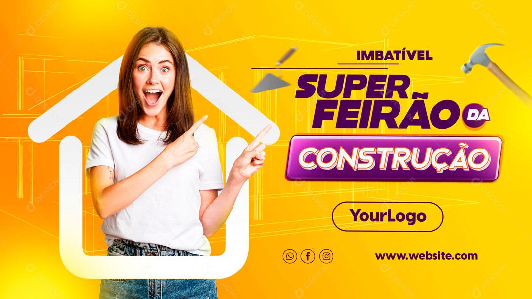 Super Feirão Da Construção Imbatível Social Media PSD Editável