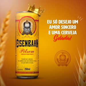 Eu Só Desejo Um Amor Sincero e Uma Cerveja Gelada Social Media PSD Editável
