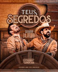 Social Media Teus Segredos Fernando e Sorocaba Flyer PSD Editável