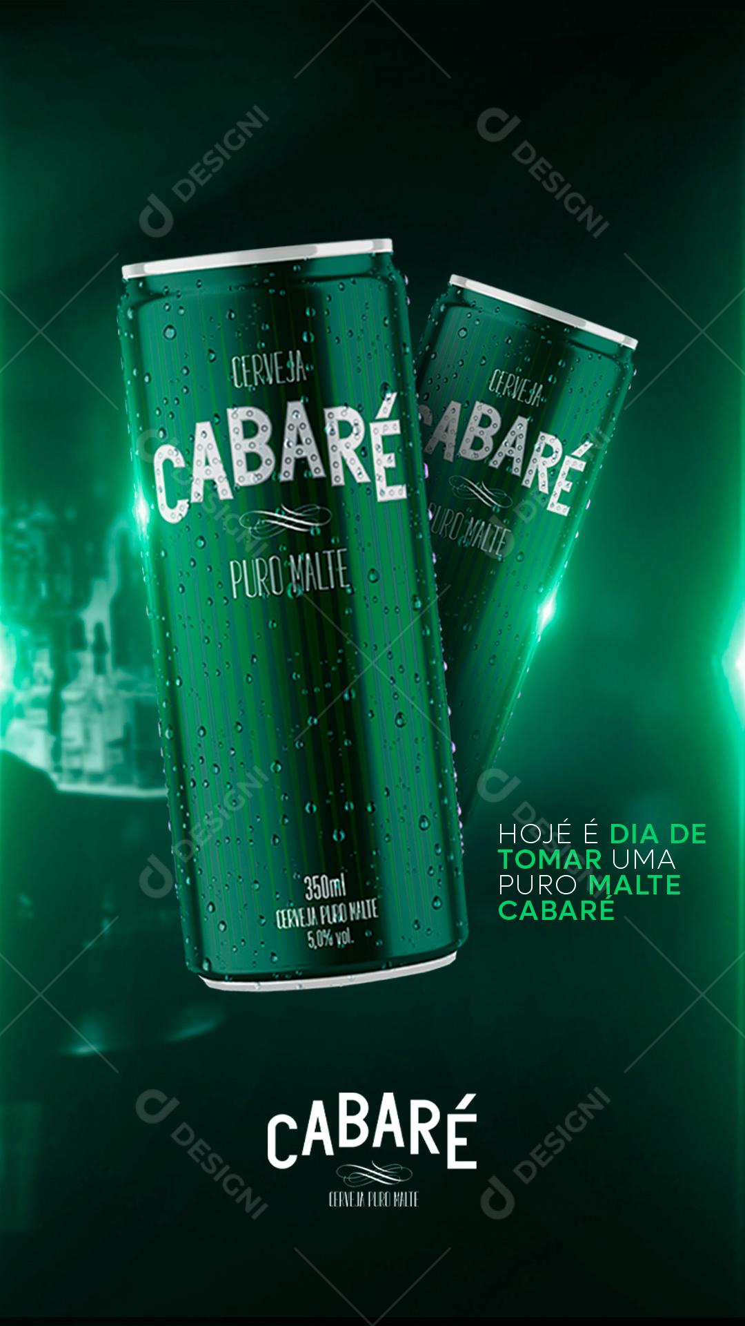 Social Media Story Cerveja Cabaré Distribuidora PSD Editável