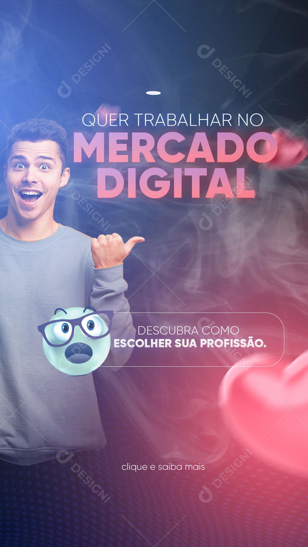 Story  Marketing Digital Mercado Digital Social Media PSD Editável