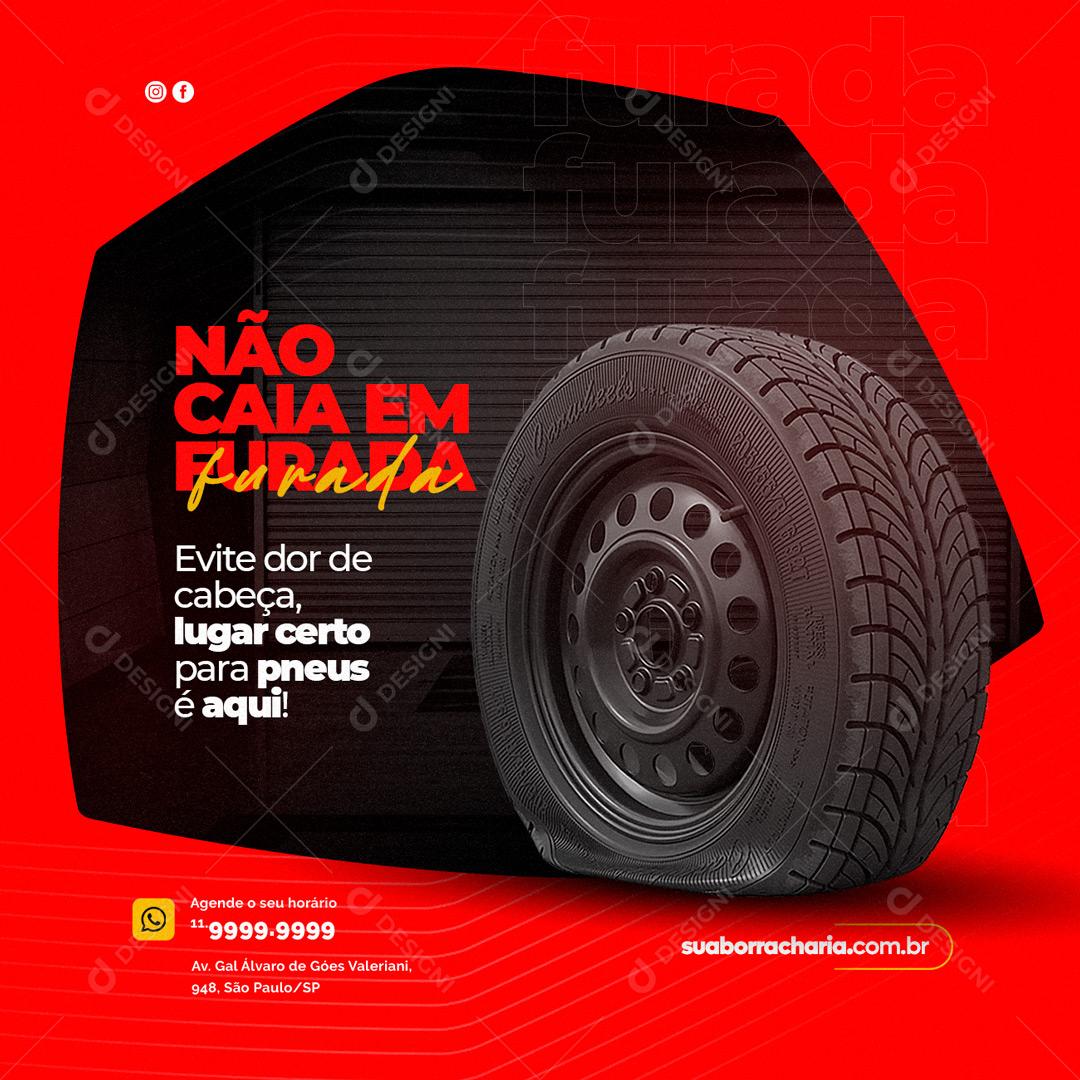 Social Media Não Caia Em Furada Evite Dor De Cabeça Oficina Mecânica PSD Editável