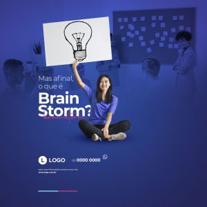Social Media Marketing Digital Brain Storm? PSD Editável