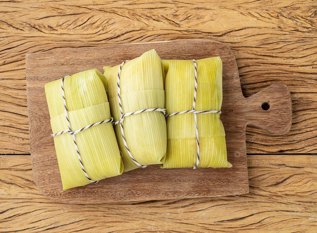 Pamonha, comida típica brasileira de milho. comida do festival junino