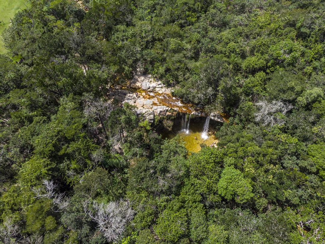 Paisagem Cachoeira lago floresta