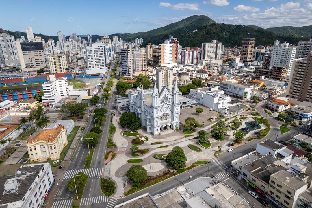 A Igreja Matriz Igreja do Santissimo Sacramento em Itajaí, Santa Catarina, Brasil.