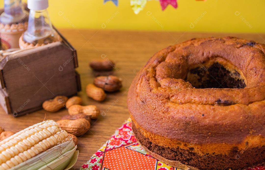 Bolo de milho, comida típica do campo e comida do festival junino