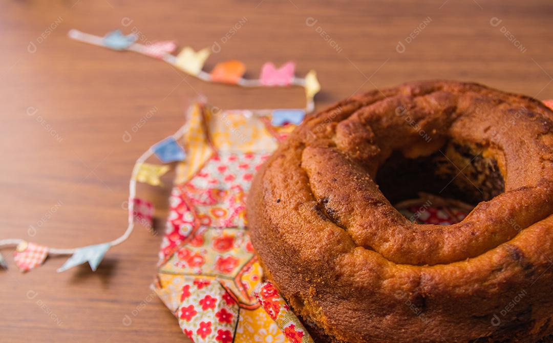 Bolo de milho, comida típica do campo e comida do festival junino