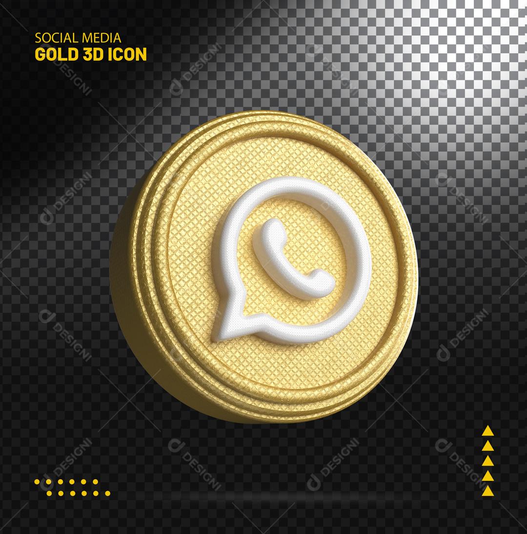 Whatsapp 3D Elemento Para Composição PSD