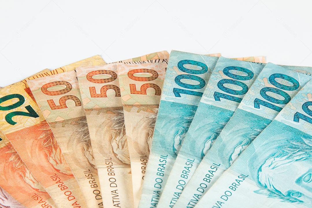 Notas de dinheiro brasileiras. Conceito financeiro brasileiro