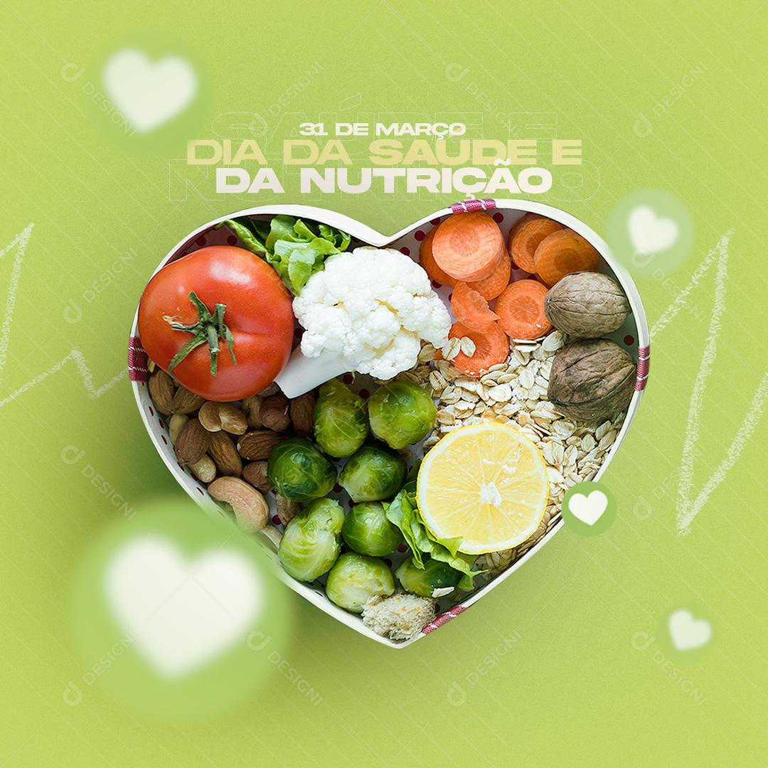Social Media Dia Mundial da Saúde e Nutrição PSD Editável